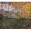 1923 autumn painting Henri Le Sidaner - Ilustracje - 