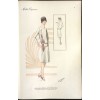 1928 "Beaux-Arts des Modes" fashionplate - Ilustracije - 