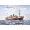 1930 P&O ocean liner Corfu postcard - Ilustracje - 