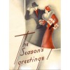 1930s Christmas postcard - Illustraciones - 