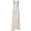 1930s Minimal White Lace Dress - Dresses - 