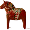 1930s Swedish wooden Dala horse - 小物 - 