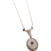 1930s White Gold Crystal pendant - 项链 - 