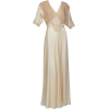 1930s lace night dress - sukienki - 