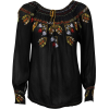 1940s Anonymous Hand Embroidered top - Long sleeves t-shirts - 