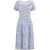 1940s Pale Blue Rayon Dress - sukienki - 