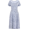 1940s Pale Blue Rayon Dress - Платья - 