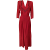 1940's Ruby Red Crepe Evening Gown - Dresses - 