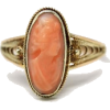 1940s coral cameo ring - Obroči - 