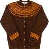 1940s socialite scottish wool cardigan - カーディガン - 