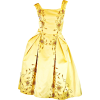 1950s Silk Satin Dress - Платья - 