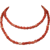 1950s Coral Beaded Necklace - Ogrlice - 