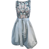 1950s Grey Sequin Cocktail Dress - ワンピース・ドレス - 