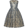 1950s Jean Wurtz Blue Chantilly dress - Obleke - 