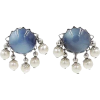1950s Napier Blue Moonglow Clip earrings - Aretes - 