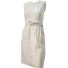 1950s White Sheath Dress - sukienki - 