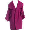 1950s raspberry pink French swing coat - Jacket - coats - 