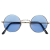 1960s  Blue Round Sunglasses - Sunglasses - 