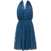 1960s Silk Chiffon Halterneck Dress - Obleke - 