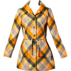 1970s Andre Laug plaid coat - Jaquetas e casacos - 