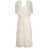 1970s Frank Usher Cream Lace Dress - sukienki - 
