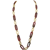 1970s Givenchy Gold + Amber necklace - Ogrlice - 