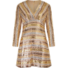 1970s Gold & Silver Sequinned Mod Dress - Haljine - 