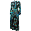 1970s Leonard Silk Jersey Maxi Dress - sukienki - 