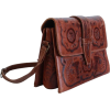 1970s Tooled Leather bag - Почтовая cумки - 