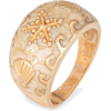 1970s ring seashell seastar enamel gold - Anillos - 