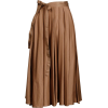 1980s Kenzo taupe wrap skirt - Spudnice - 