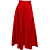 1990s British red taffeta full skirt - Юбки - 