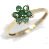 1990s emerald cluster ring - Obroči - 