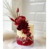 1 Tier Cake Red roses and wag weed - ウェディングドレス - 
