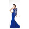 2016 Blue Prom Dress - sukienki - 