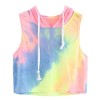 2018 Women Fashion Sexy Tops Print Hooded Crop Sleeveless T-Shirt by Topunder - Camisas - $6.99  ~ 6.00€