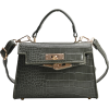 2022 new fashion crocodile pattern messenger hand-held small square bag 23*15*9 - Hand bag - $8.40 
