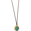 22K Gold & Turquoise Pendant - Necklaces - 