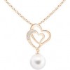 2 hearts necklace - Collares - 