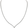 3.25 Carat GVS Round Diamonds Drop Neckl - Necklaces - 
