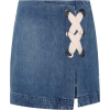 3X1 WS Hollow denim miniskirt - 裙子 - $266.00  ~ ¥1,782.29