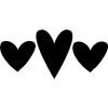 3 black hearts - Predmeti - 