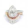 3rd Eye Trio Diamond Wedding Engagement - Ringe - 
