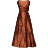 50's Strapless Taffeta Formal Gown Holiday Party Cocktail Dress Bridesmaid Prom Copper - Dresses - $49.99  ~ £37.99