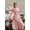 50s Dress pink pleats - ワンピース・ドレス - 