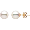 7.5-8.0 mm White Akoya AAA Pearl Stud Ea - Earrings - 