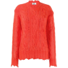 ACNE STUDIOS frayed cable knit jumper - Swetry - 