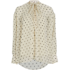 ADAM LIPPES Polka Dot Silk Chiffon Blous - Camisa - longa - 