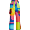 AGR Colorblocked Gradient Cargo Pants - Spodnie Capri - 