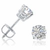 AGS Certified 1ct TW Round Diamond Stud - Brincos - $988.78  ~ 849.25€